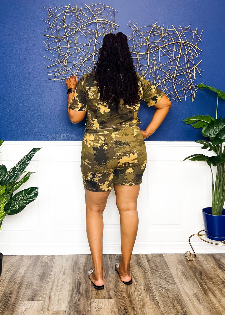 Camo Cuteness Short Set Outfit Sets 