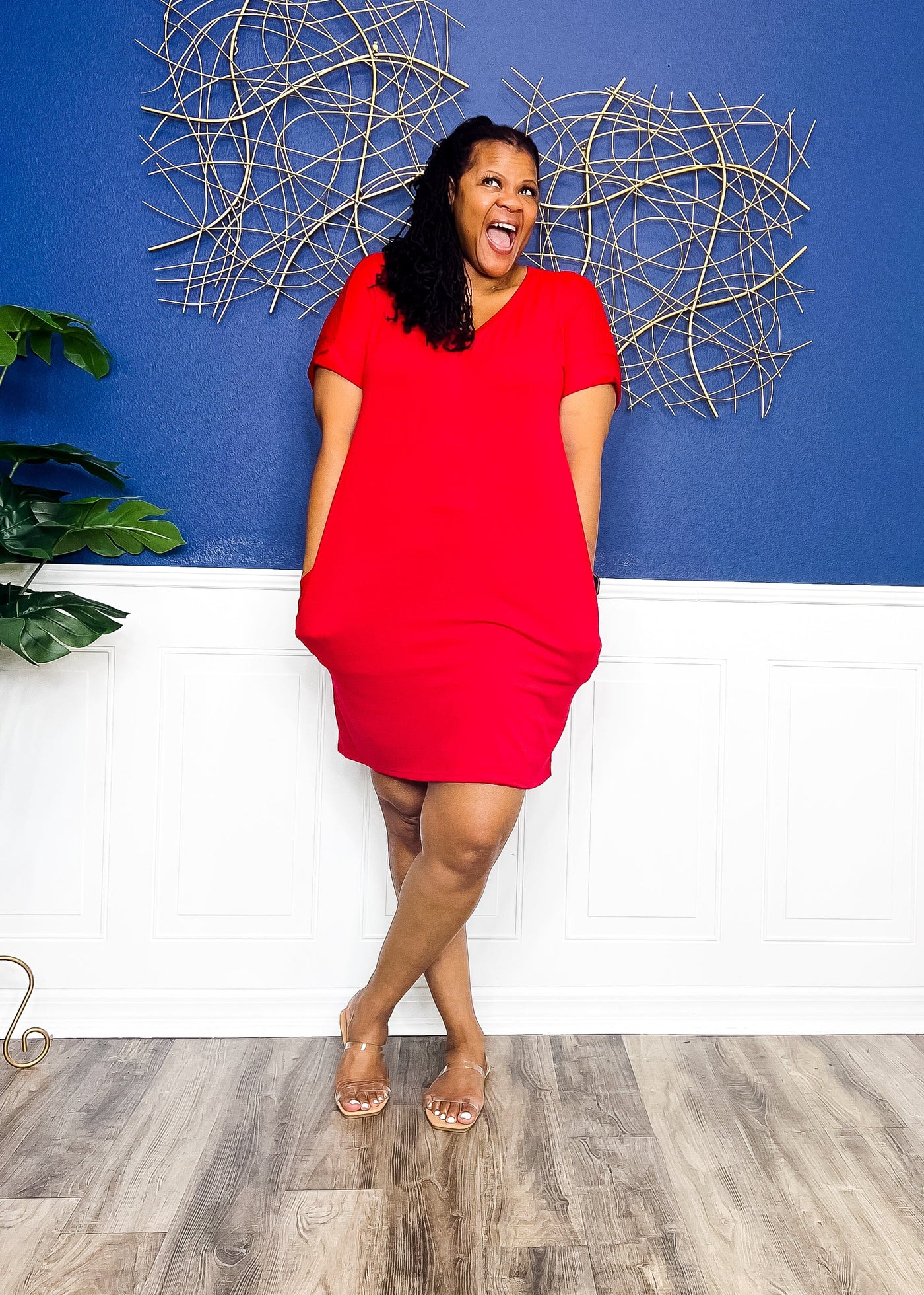 Burgundy t store shirt dress outfit