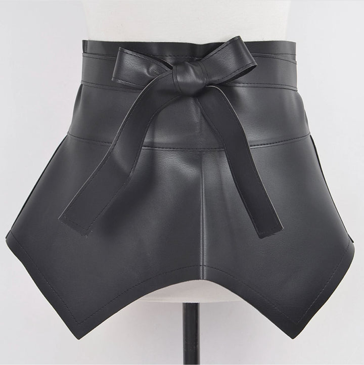 Faux Me Leather Skirt Belt 