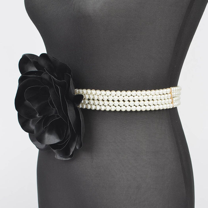 Flower Power Pearl Plus Size Belt 