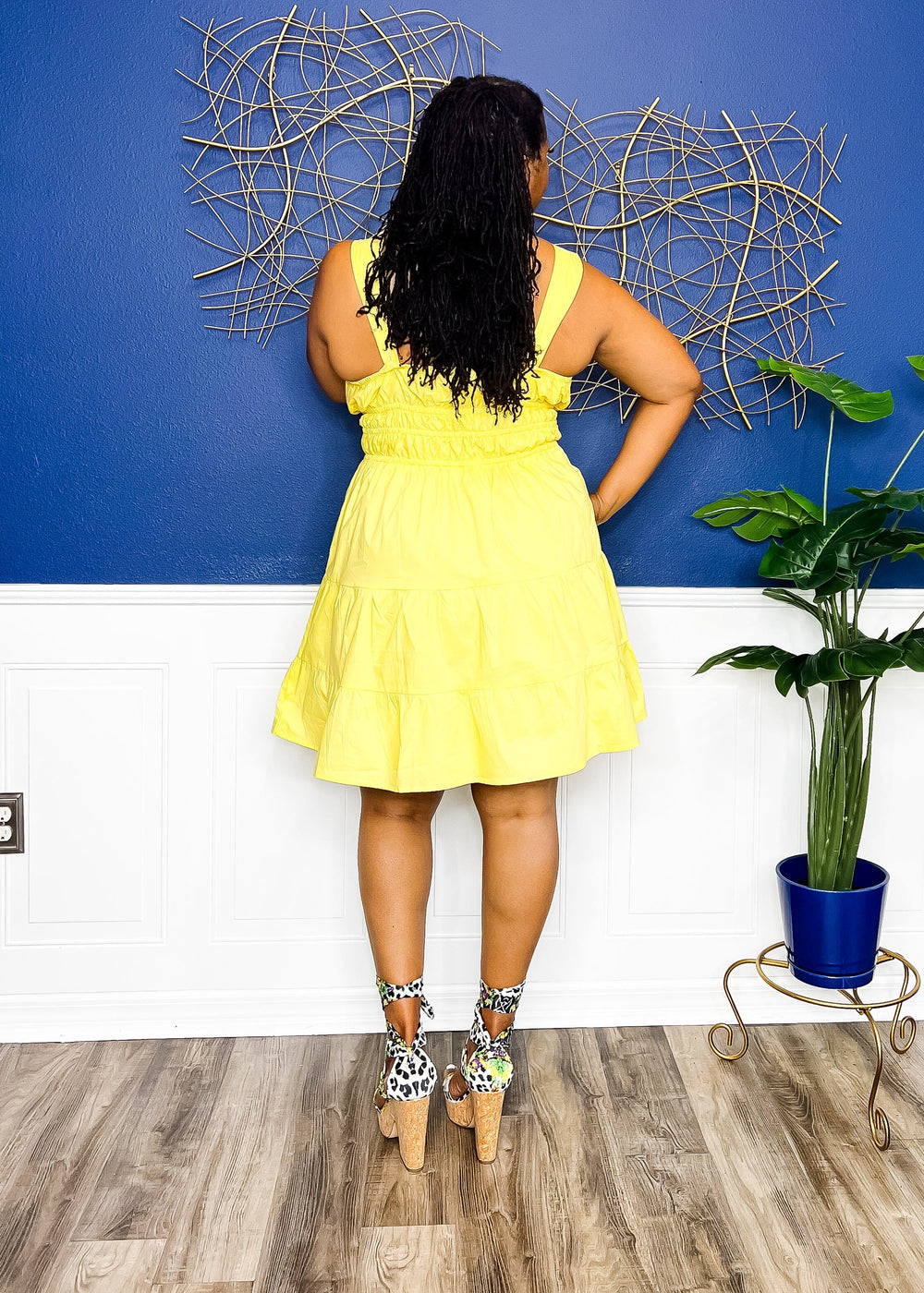 Just a Pop of Fun Dress- Yellow Outfit Sets 