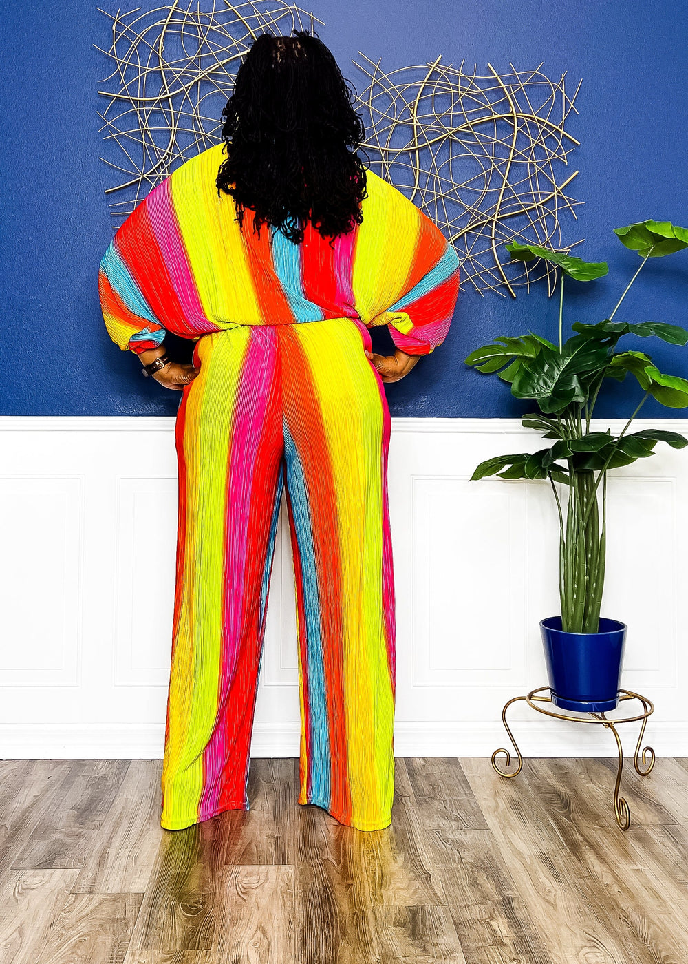 Touch the Rainbow Two Piece Pant Set Outfit Sets 