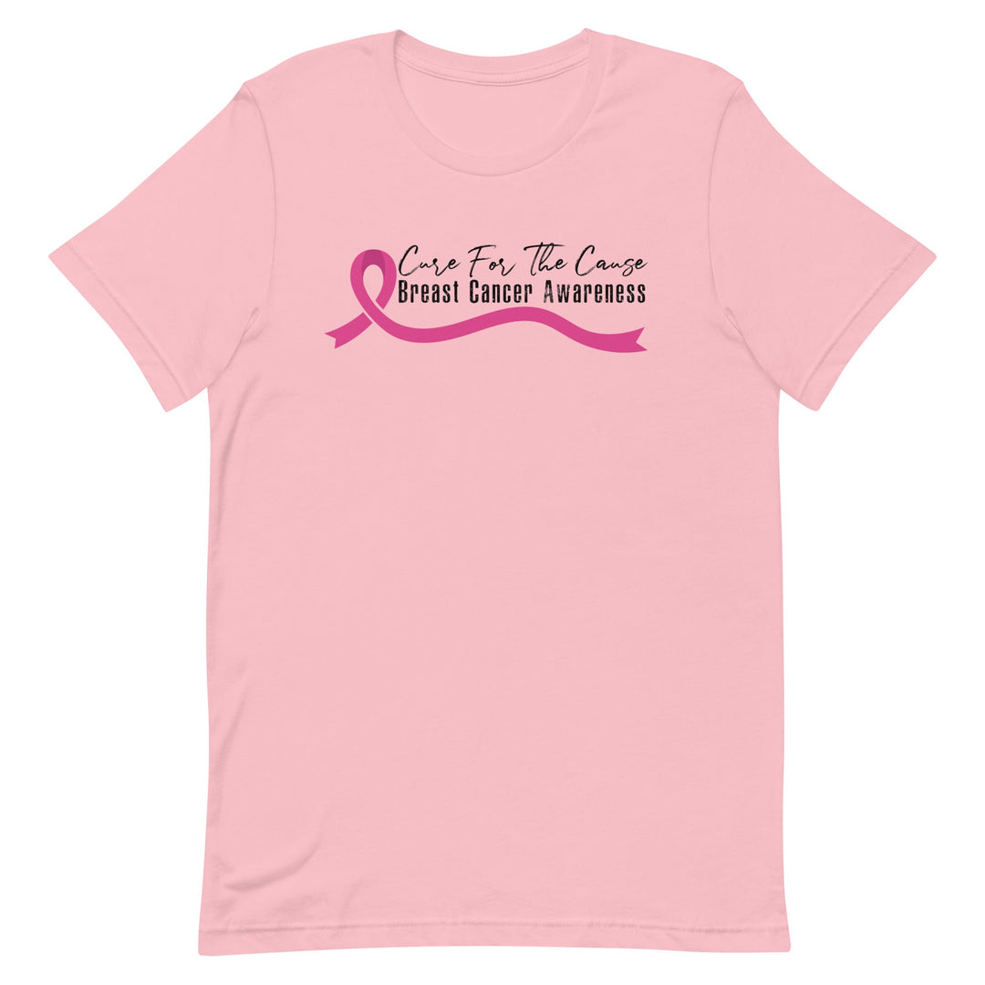 CARE FOR THE CAUSE BREAST CANCER AWARENESS WOMEN'S SHIRT - BLACK FONT Pink S 