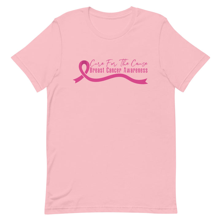 Care For The Cause Breast Cancer Awareness Women's Shirt - Pink Font Pink S 