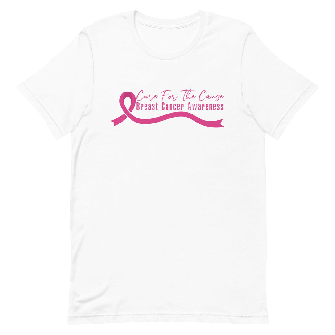 Care For The Cause Breast Cancer Awareness Women's Shirt - Pink Font White S 